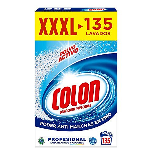 Colon Polvo Activo 135 Lavados Detergente Para Lavadora Adecuado