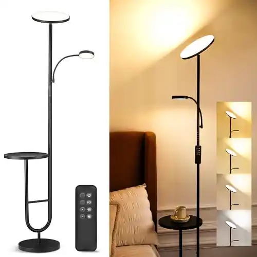 💡 CHOLLAZO LÁMPARA DE PIE LED CON MESA