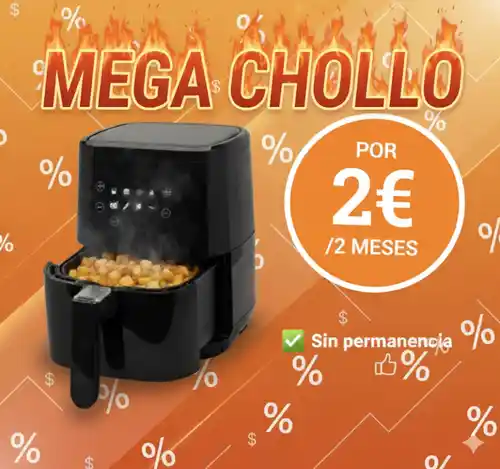 ✨🍟 Tu Freidora de Aire por 2 €/mes x 2 meses. (OCU)
