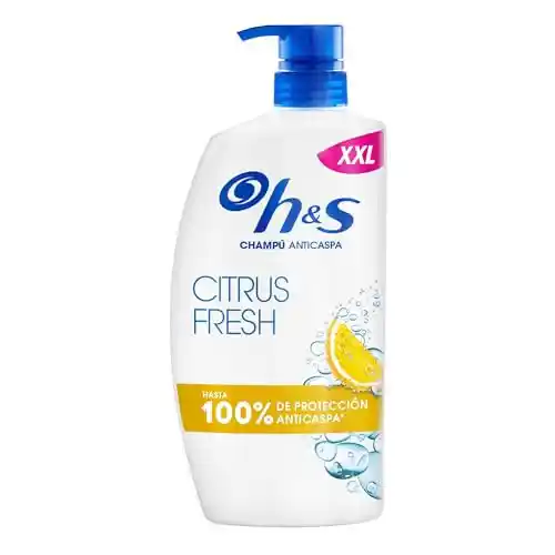 1 litro de H&S Citrus Fresh Champú Anticaspa para Pelo Graso con Dispensador