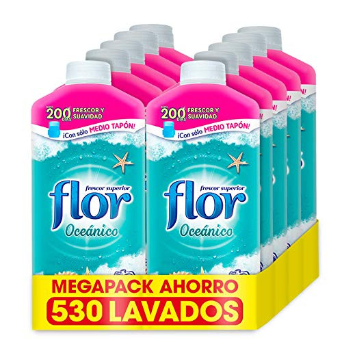 10 botellas de suavizante Flor aroma Oceánico