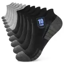 10 pares calcetines tobilleros algodón transpirables reforzados