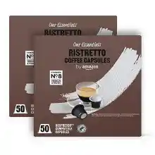 100 cápsulas de café by Amazon Ristretto compatibles con Nespresso