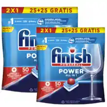 100 pastillas lavavajillas FINISH Power All In One (2x50)