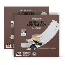 100x Cápsulas de café Ristretto compatibles con Nespresso by Amazon - a 0,08€ la cápsula