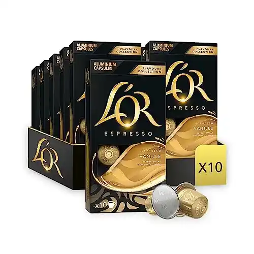 100x cápsulas L'Or Espresso Vainilla compatibles con Nespresso