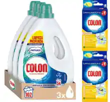 102 lavados Detergente lavadora Colon Nenuco Gel + 2x Limpialavadoras Colon 250ml (ENVIO GRATIS)