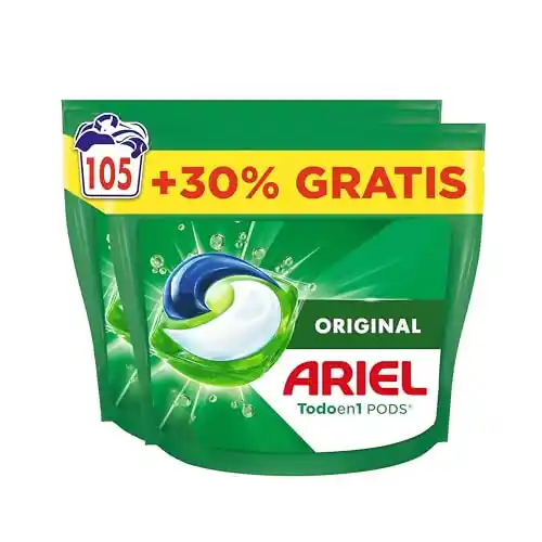 105 cápsulas Detergente Ariel Pods Todo en 1