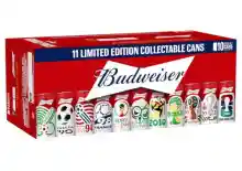 10x44cl Cerveza Budweiser Latas Coleccionables de Mundiales