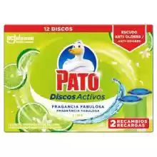 12 discos activos PATO WC Lima, Limpia y Desinfecta