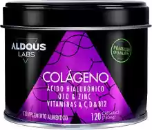 120 Cápsulas Colágeno con Ácido Hialurónico + Coenzima Q10 + Vitaminas A, C, D y B12 + Zinc