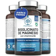 120 cápsulas de Bisglicinato de Magnesio con vitamina B6