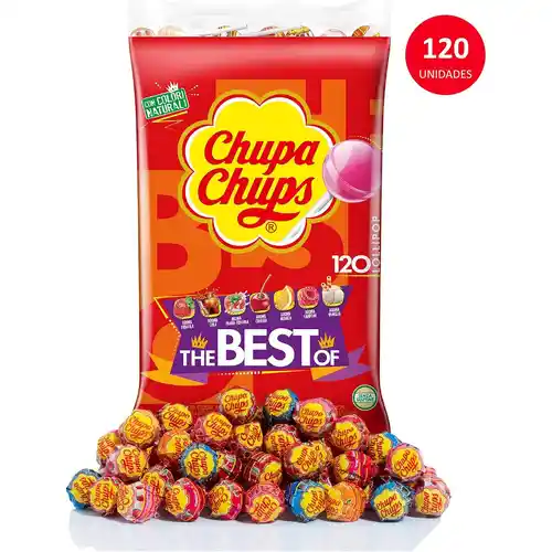 120x Chupa Chups sabores variados