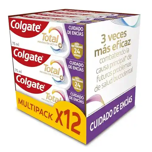 12x 75ml Pasta de dientes Colgate Total Advanced Encías Sanas