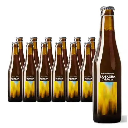 12x Cervezas Pumpkin Ale La Sagra Calabaza y Canela