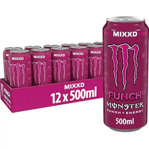 12x500ml Monster Energy MIXXD Punch Bebida Energética