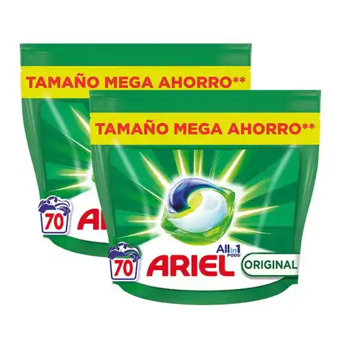 140 cápsulas Ariel Original Todo En Uno PODS