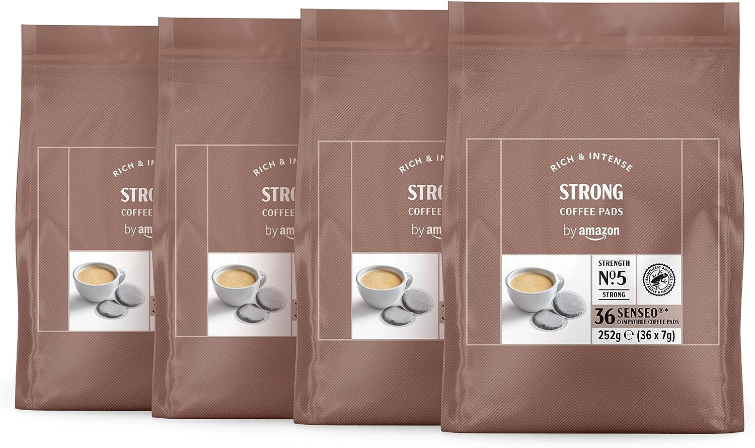 144 cápsulas café fuerte compatibles con Senseo