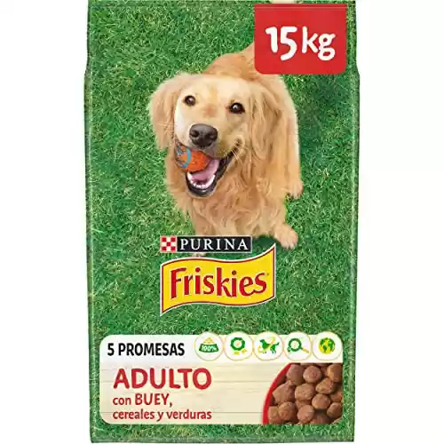 15kg de Pienso para Perro Adulto con Buey, Cereales y Verduras Purina Friskies
