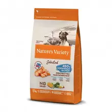 1,5kg Pienso para perros adultos mini con salmón noruego sin espinas Nature's Variety Selected