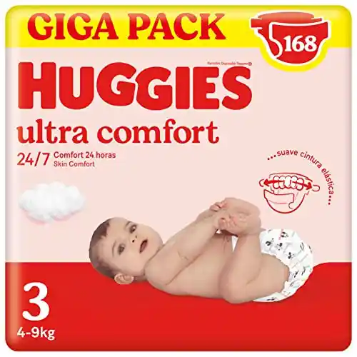 168 pañales Huggies Ultra Comfort Disney T3 - a 0,17€/pañal