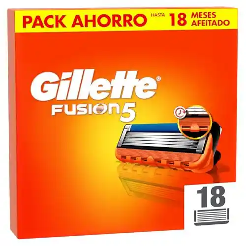 18x Cuchillas Recambio Gillette Fusion5