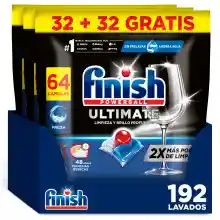 192 Pastillas para Lavavajillas Finish Powerball Ultimate (0,13€ el lavado)