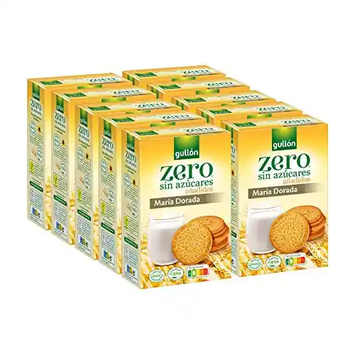 20 Paquetes de 400g Galletas María Dorada Gullón Zero