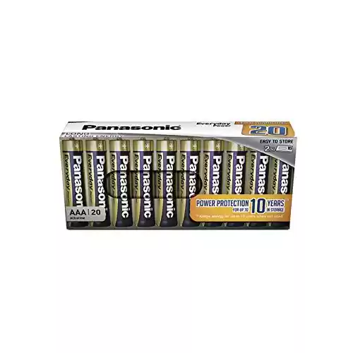 20 pilas alcalinas Panasonic EVERYDAY POWER de tipo AAA Micro LR03 1.5 V