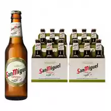 24 botellines de Cerveza Dorada Lager San Miguel Especial Gluten Free