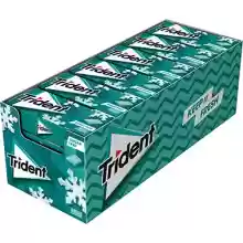 24 cajas de Chicles sin Azúcar con Sabor a Menta Trident Extreme Menthol