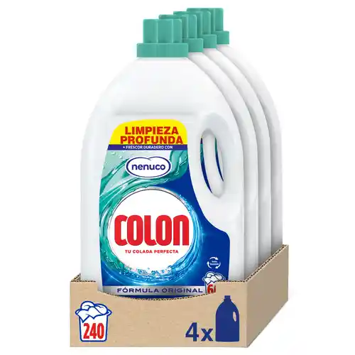 240 lavados Colon Nenuco Detergente para la Lavadora (0.11€/lavado)