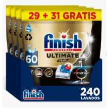 240 pastillas Finish Powerball ULTIMATE PLUS ALL IN 1  para Lavavajillas (0,13€/dosis)