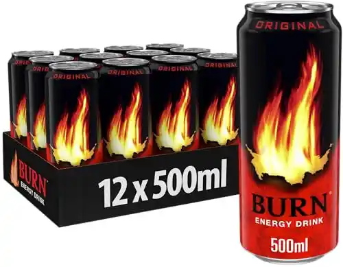 24x latas de Burn Energy Original Bebida Energética 500ml (2º pack al 50%)