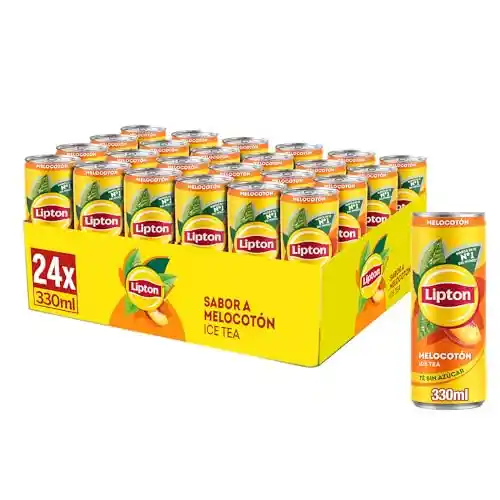 24x Lipton Té Helado Melocotón Zero 330ml