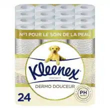 24x Rollos de papel higiénico Kleenex Dermo Douceur