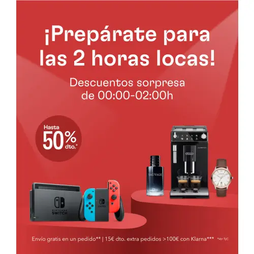 ¡2H LOCAS MIRAVIA! Ofertas flash de 00:00h a 2:00h + cupón 15€ + envío gratis