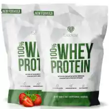 2Kg Proteínas Whey 100% - Sabores galleta, fresa, vainilla y chocolate