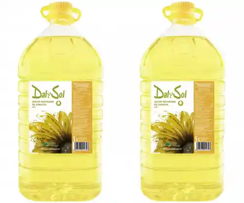 2x 5L Aceite Refinado de Girasol Dalysol (en total 10 Litros)