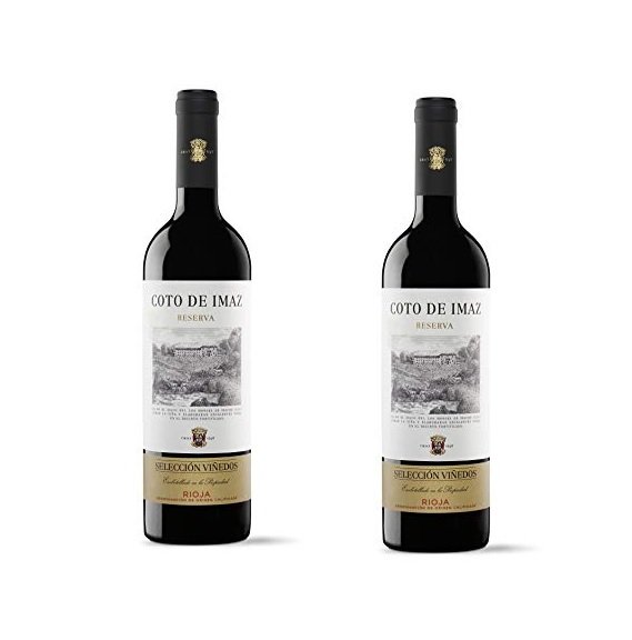 2x botellas vino Rioja Reserva Coto de Imaz Selección Viñedos (la botella a 8,3€)
