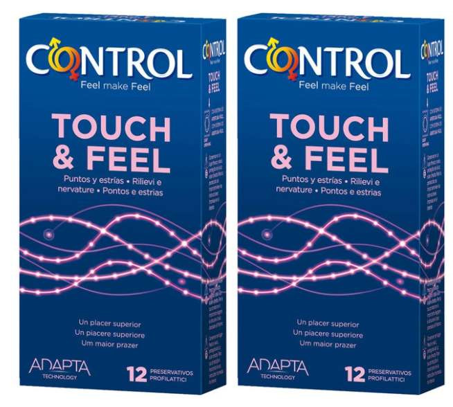 2x cajas de Preservativos Touch & Feel Control
