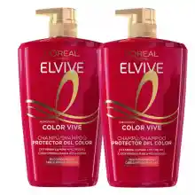 2x champús de 1L L'Oréal Elvive Color Vive