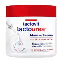 2x Crema hidratante Lactovit Lactourea Mousse 400ml (50% en 2ª unidad)