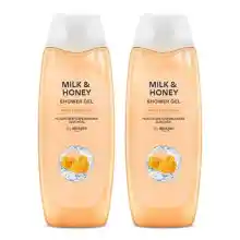 2x Gel Ducha Miel Leche 500ml