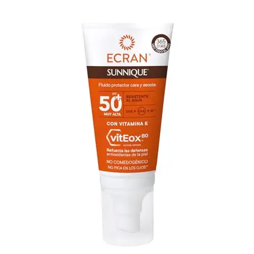 2x Protector Solar Ecran Sunnique Fluido SPF50 50ml (-50% en 2ª unidad)