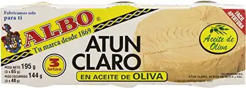 2x3 Latas Atún Claro en Aceite de Oliva 48g ALBO
