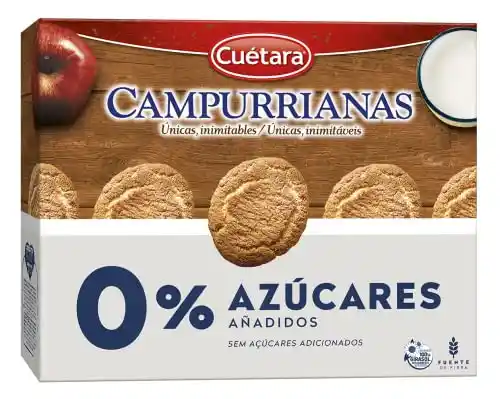 2x320g paquetes de Galletas 0% Azúcares Campurrianas (-50% en 2ª unidad)