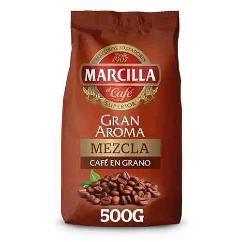 2x500g Marcilla Gran Aroma Café en Grano Mezcla (-50% en 2ª unidad)