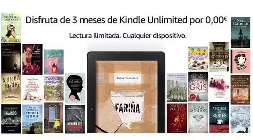 3 meses GRATIS Kindle Unlimited para Amazon Prime