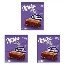 3 Paquetes de Bizcocho Milka Choco Brownie Chocolate con Leche